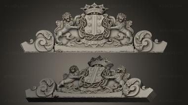 High reliefs and bas-reliefs, historical and religious (GRLFH_0406) 3D model for CNC machine